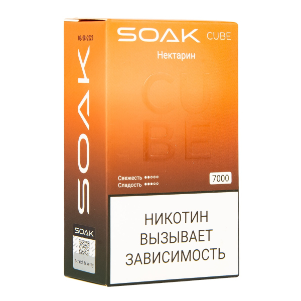 Soak Cube Нектарин 7000 Затяжек в Санкт-Петербурге