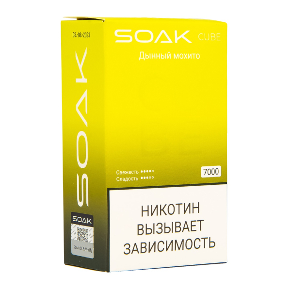 Soak Cube Дынный Мохито 7000 Затяжек в Санкт-Петербурге
