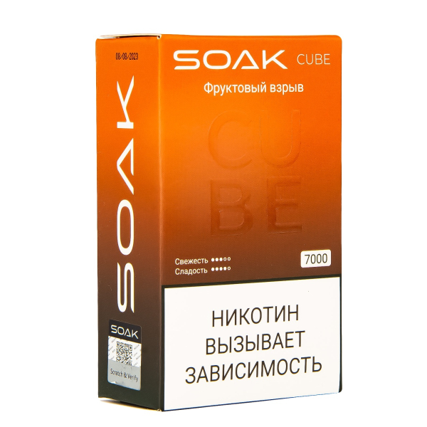 Soak Cube Фруктовый Взрыв 7000 Затяжек в Санкт-Петербурге