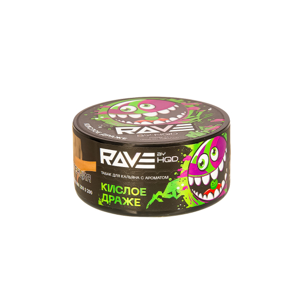 Табак Rave By Hqd Кислое Драже  25 грамм в Санкт-Петербурге