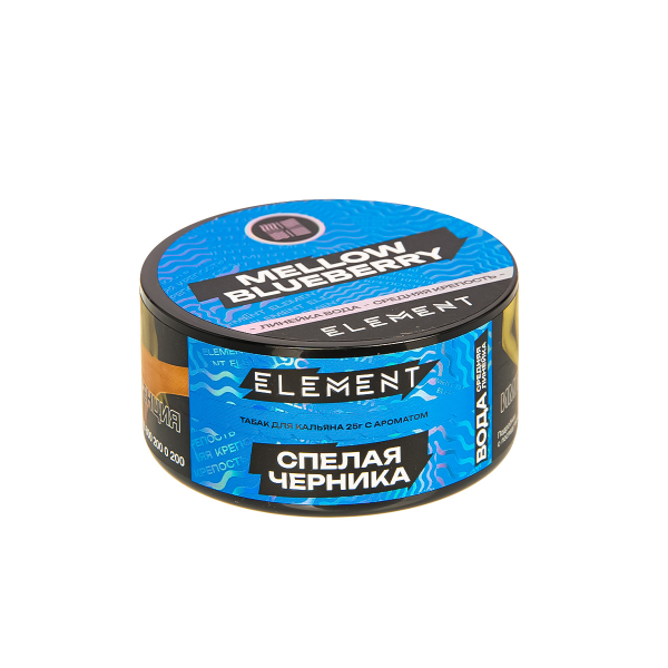 Табак Element Вода Mellow Blueberry New  25 грамм в Санкт-Петербурге