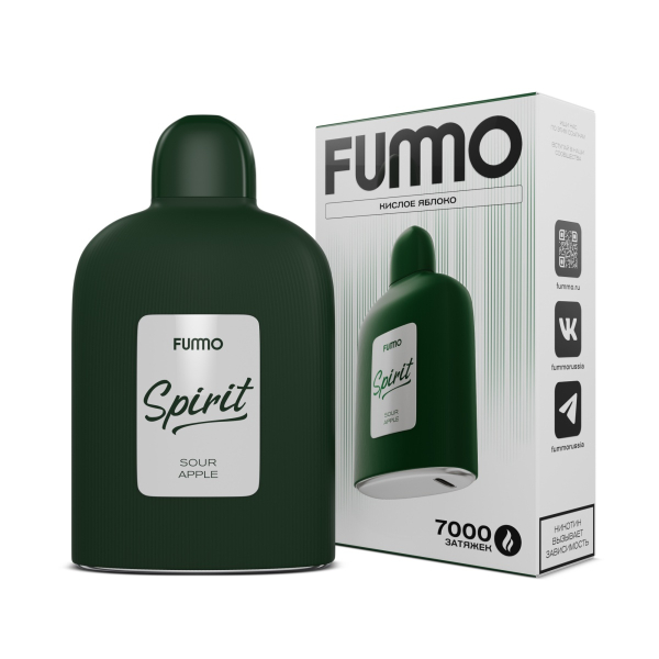 Электронка Fummo Spirit Кислое Яблоко  в Санкт-Петербурге