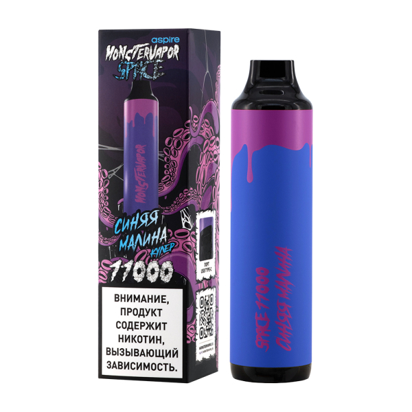 Электронка Monstervapor Space Синяя Малина (11000 Затяжек) в Санкт-Петербурге