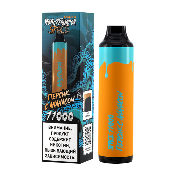 Электронка Monstervapor Space Персик И Ананас (11000 Затяжек) в Санкт-Петербурге