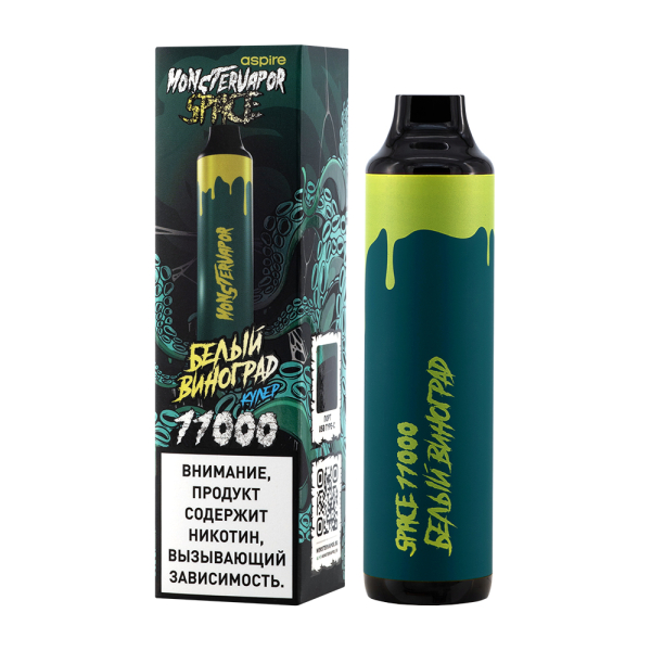 Электронка Monstervapor Space Белый Виноград (11000 Затяжек) в Санкт-Петербурге