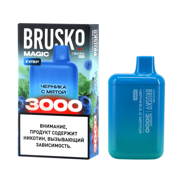 Электронка Brusko Magic Черника С Мятой (3000 Затяжек) в Санкт-Петербурге