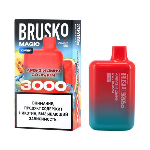 Электронка Brusko Magic Арбуз Дыня Со Льдом (3000 Затяжек) в Санкт-Петербурге
