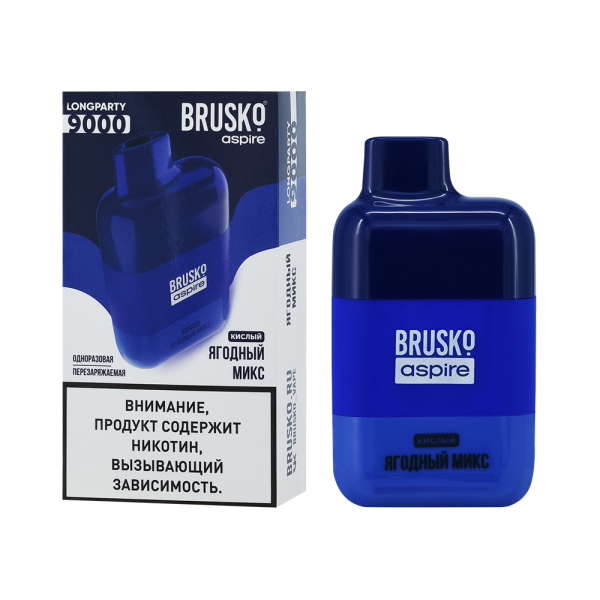 Электронка Brusko Longparty Ягодный Микс (9000 Затяжек) в Санкт-Петербурге