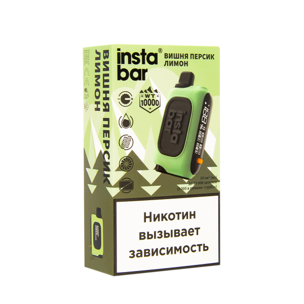 Электронка Plonq Instabar Вишня Персик Лимон (10000 Затяжек) 20 Мг в Санкт-Петербурге