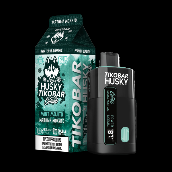 Электронка Tikobar Husky Сибирь Мятный Мохито 12000 Затяжек в Санкт-Петербурге