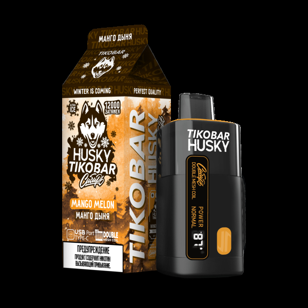 Электронка Tikobar Husky Сибирь Манго Дыня 12000 Затяжек в Санкт-Петербурге