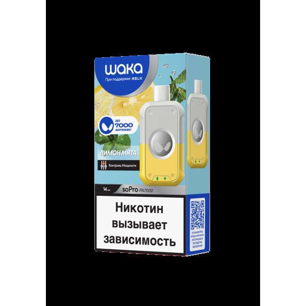 Электронка Waka Лимон Мята (7000 Затяжек) в Санкт-Петербурге