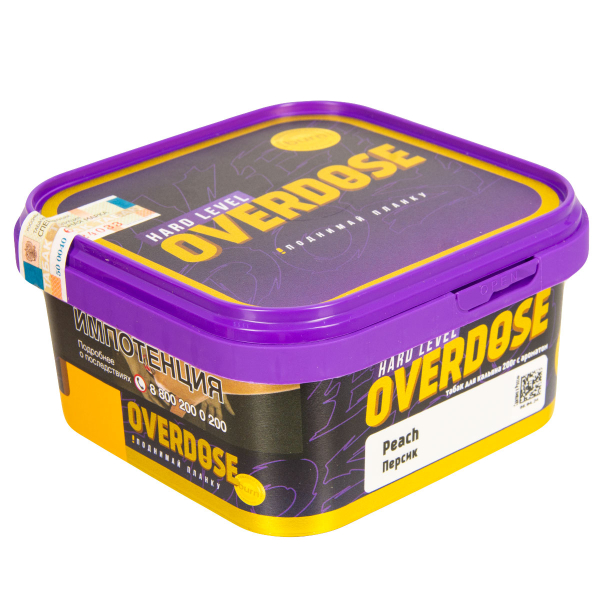 Табак Overdose Peach  200 грамм в Санкт-Петербурге