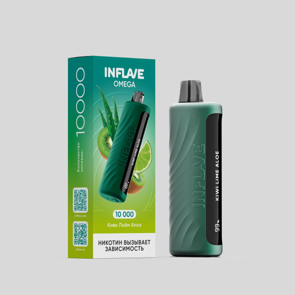 Электронка Inflave Omega Киви Лайм Алоэ (10000 Затяжек) в Санкт-Петербурге