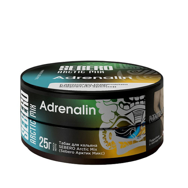 Табак Sebero Arctic Mix Adrenalin  25 грамм в Санкт-Петербурге