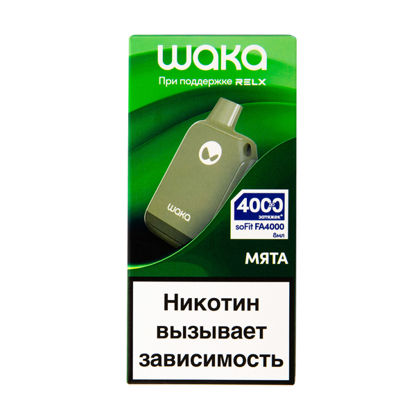 Электронка Waka Мята (4000 Затяжек) в Санкт-Петербурге