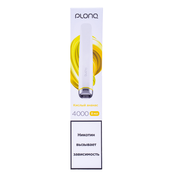 Электронка Plonq Plus Pro Кислый Ананас (4000 Затяжек) 20 Мг в Санкт-Петербурге