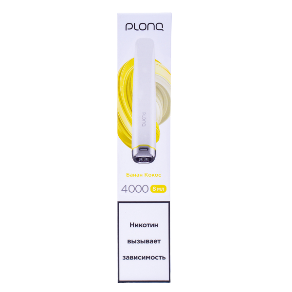 Электронка Plonq Plus Pro Банан Кокос (4000 Затяжек) 20 Мг в Санкт-Петербурге