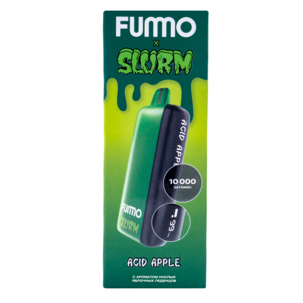 Электронка Fummo Indic Slurm Кислые Яблочные Леденцы (10 000 Затяжек) в Санкт-Петербурге