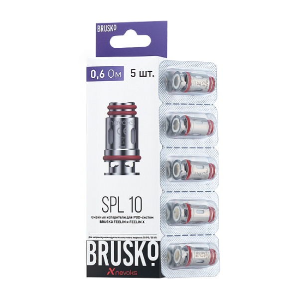Испаритель Brusko Feelin Spl-10, 0.6 Ом, Упак. 5 Шт в Санкт-Петербурге