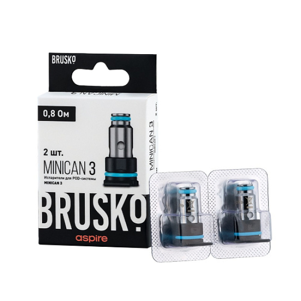 Испаритель Brusko Minican, 3, Af Mesh Coil, 0.8 Ом, Упак. 2 Шт в Санкт-Петербурге