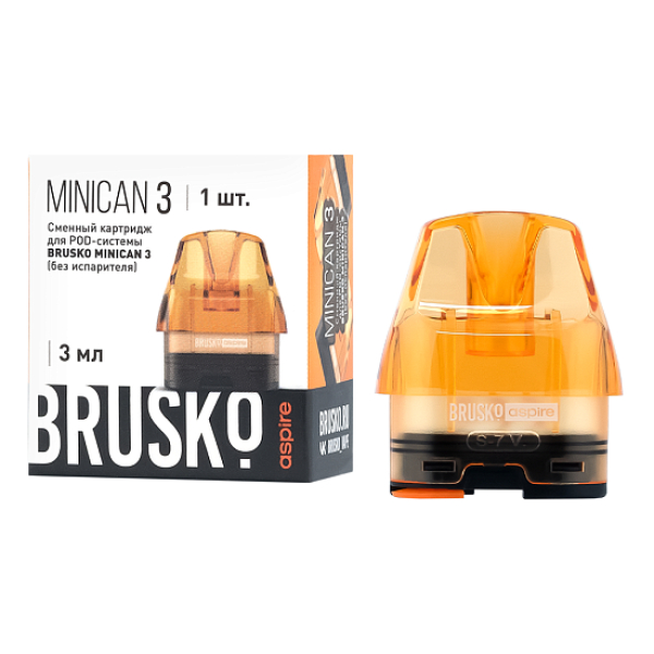 Сменный Картридж Brusko Minican 3, (Оранжевый), 3 Мл, Упак. 1 Шт в Санкт-Петербурге