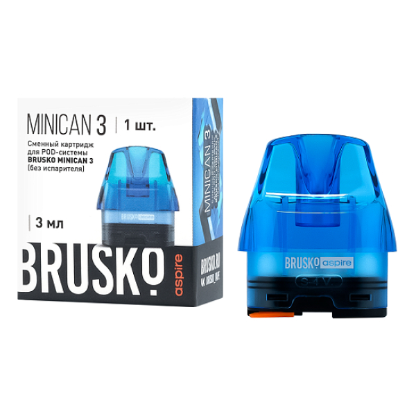 Сменный Картридж Brusko Minican 3, (Синий), 3 Мл, Упак. 1 Шт в Санкт-Петербурге