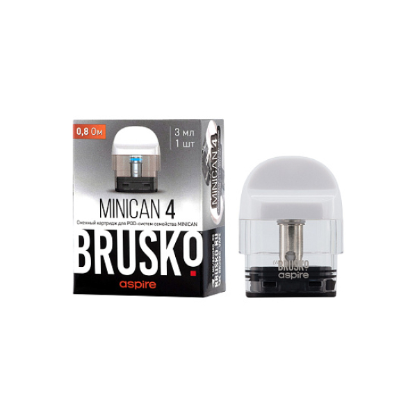 Сменный Картридж Brusko Minican 4 (3Мл) 0,8 Ом, Упак. 1 Шт белый в Санкт-Петербурге