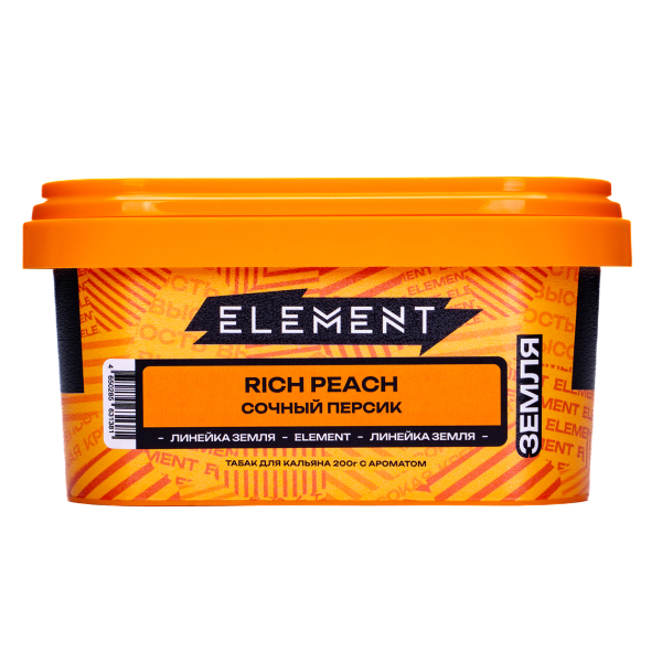 Табак Element Земля Rich Peach 200 грамм в Санкт-Петербурге