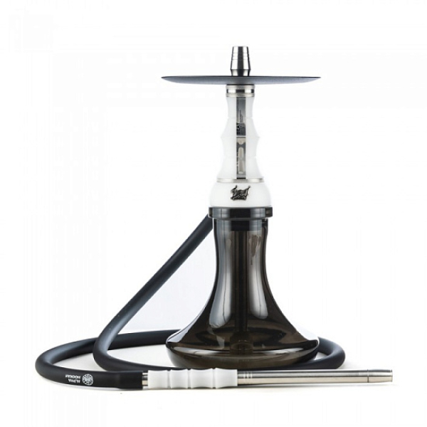 Кальян Alpha Hookah Beat White Silver Тонированн Колба  в Санкт-Петербурге
