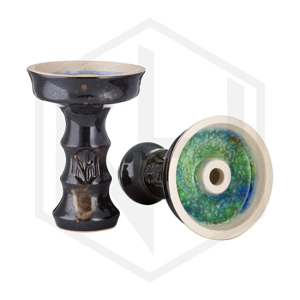 Чаша Nejn Lotus Glaze Black Черная для кальяна в Санкт-Петербурге