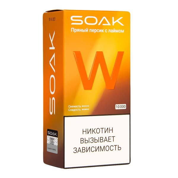 Электронная сигарета Soak W Пряный Персик С Лаймом 10000 в Санкт-Петербурге