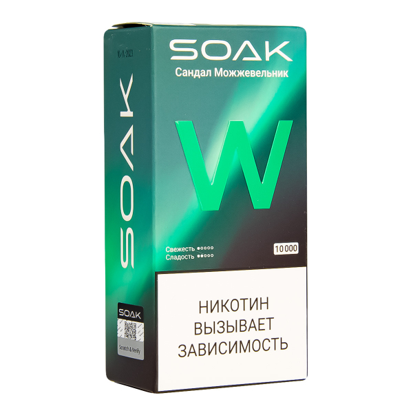 Электронная сигарета Soak W Сандал Можжевельник 10000 в Санкт-Петербурге