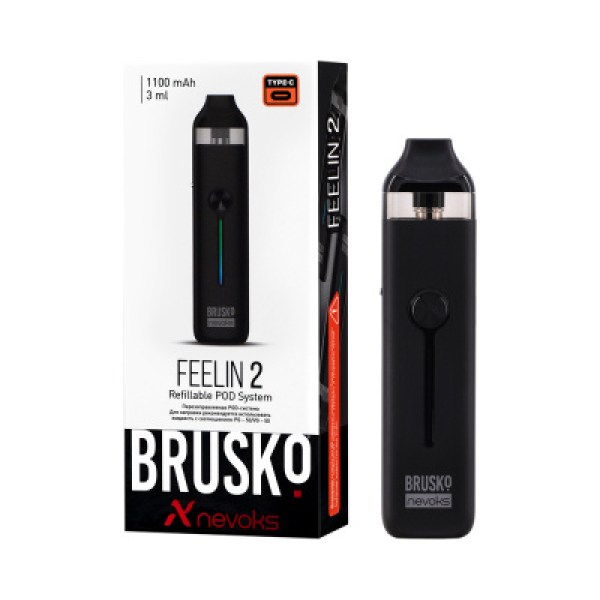 POD-система Brusko Feelin 2 Черный в Санкт-Петербурге