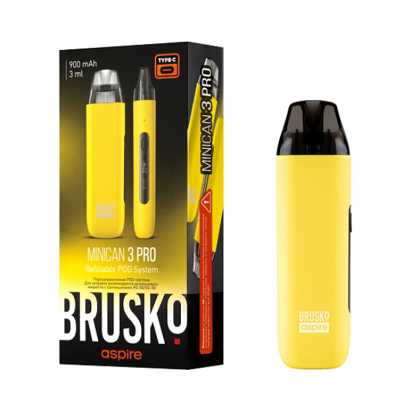 POD-система Brusko Minican 3 Pro желтый в Санкт-Петербурге