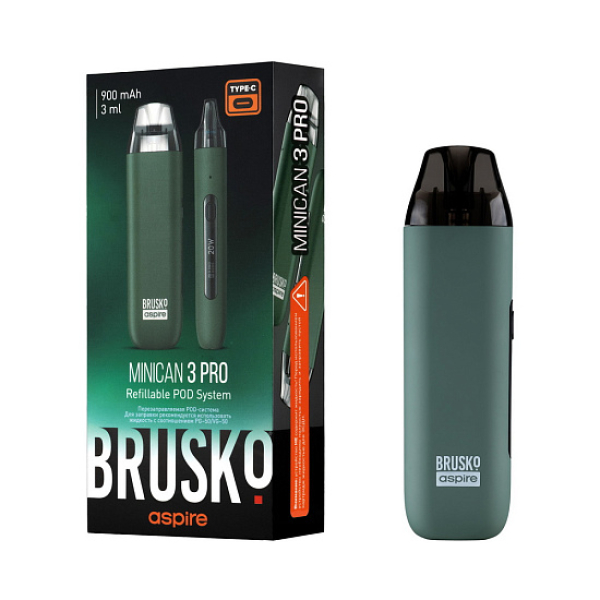 POD-система Brusko Minican 3 Pro зеленый в Санкт-Петербурге