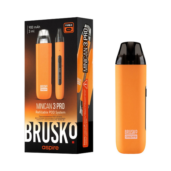 POD-система Brusko Minican 3 Pro оранжевый в Санкт-Петербурге