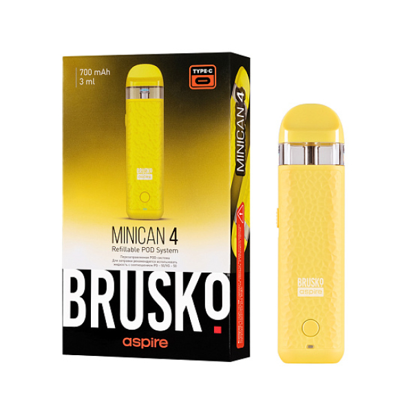 POD-система Brusko Minican 4 Желтый в Санкт-Петербурге