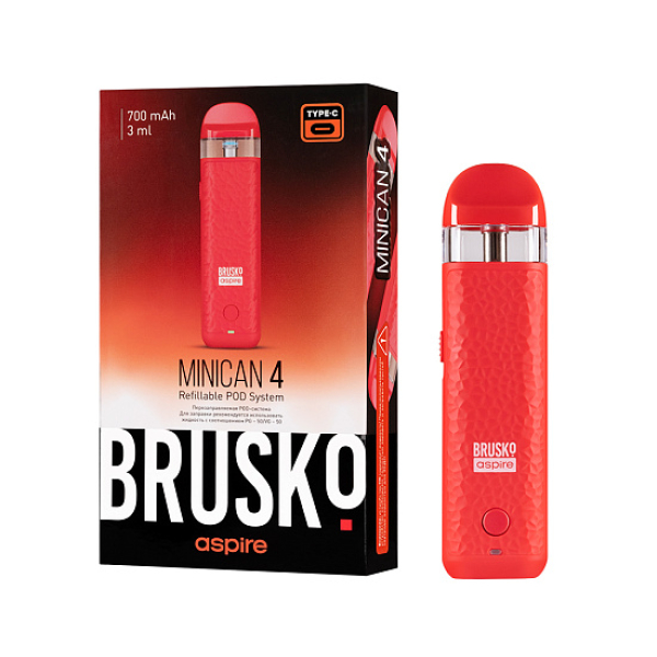 POD-система Brusko Minican 4 Красный в Санкт-Петербурге