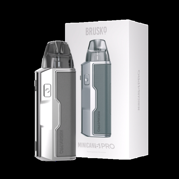 POD-система Brusko Minican 5 Pro Metallic Grey Красный,серый в Санкт-Петербурге