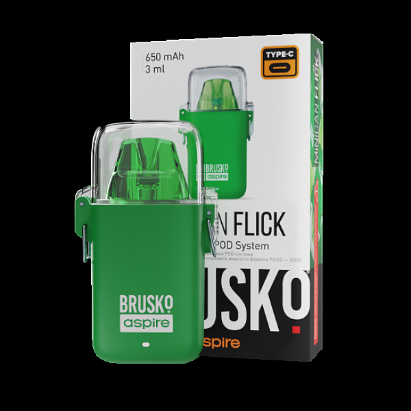 POD-система Brusko Minican Flick Зелёный в Санкт-Петербурге
