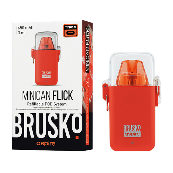 POD-система Brusko Minican Flick Красный в Санкт-Петербурге