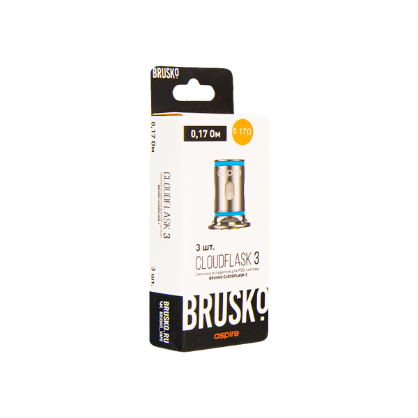 Испаритель Brusko Cloudflask 3 0.17 Ом 3 шт в Санкт-Петербурге