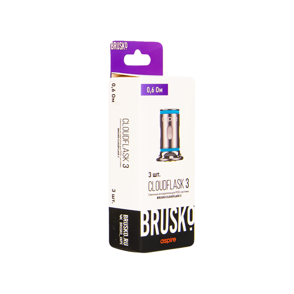 Испаритель Brusko Cloudflask 3 0.6 Ом 3 шт в Санкт-Петербурге