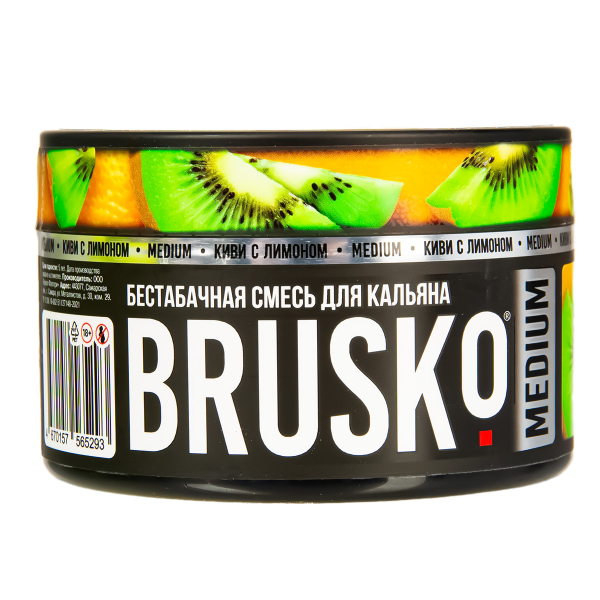 Бестабачная смесь Brusko Medium Киви С Лимоном 250 грамм в Санкт-Петербурге