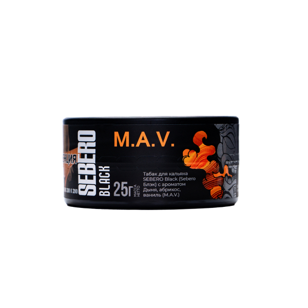 Табак Sebero Black Black M.a.v. 25 грамм в Санкт-Петербурге