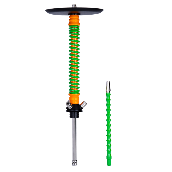 Кальян Mamay Customs Coilovers Оранжево Салатовый в Санкт-Петербурге