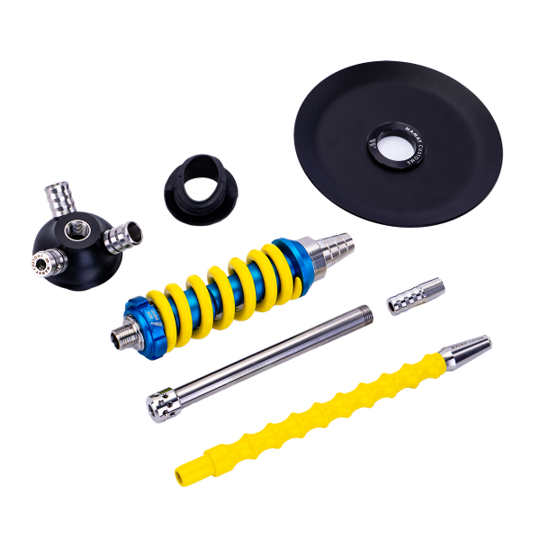 Кальян Mamay Customs Coilover Micro Голубой Жёлтый в Санкт-Петербурге