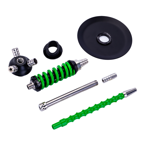 Кальян Mamay Customs Coilover Micro Чёрно Зелёный в Санкт-Петербурге