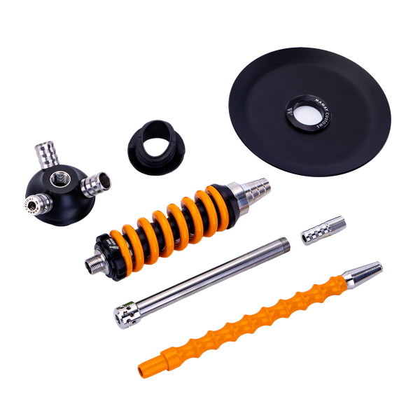 Кальян Mamay Customs Coilover Micro Чёрно Оранжевый в Санкт-Петербурге